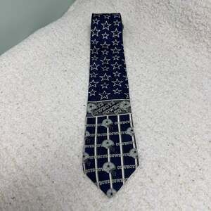 VTG RM Sport Dallas Cowboys 1996 NFL Silk Necktie America’s Team Ralph Marlin